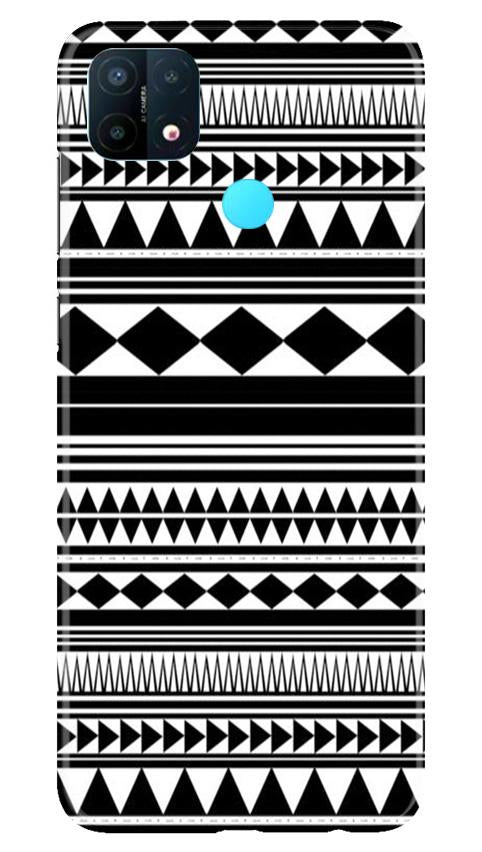 Black white Pattern Case for Oppo A15
