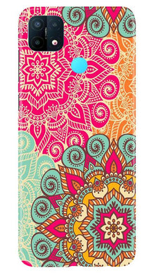Rangoli art Mobile Back Case for Oppo A15 (Design - 6)