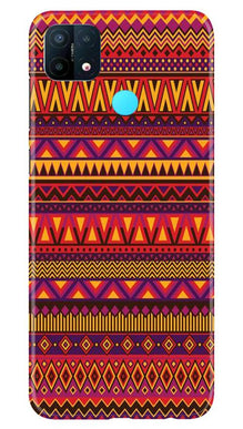 Zigzag line pattern2 Mobile Back Case for Oppo A15 (Design - 10)