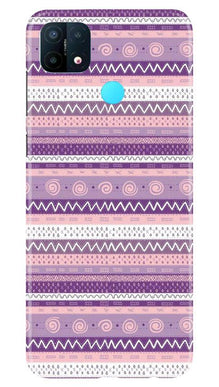 Zigzag line pattern3 Mobile Back Case for Oppo A15 (Design - 11)