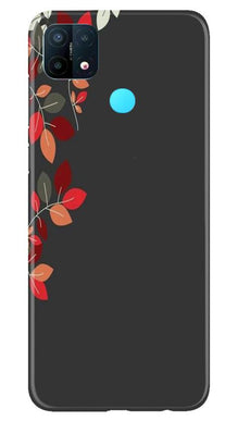 Grey Background Mobile Back Case for Oppo A15 (Design - 71)