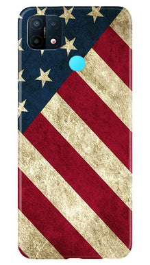 America Mobile Back Case for Oppo A15 (Design - 79)