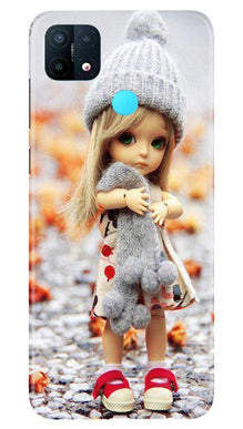 Cute Doll Mobile Back Case for Oppo A15 (Design - 93)