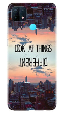 Look at things different Mobile Back Case for Oppo A15 (Design - 99)