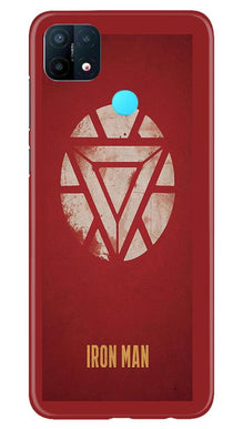 Iron Man Superhero Mobile Back Case for Oppo A15  (Design - 115)