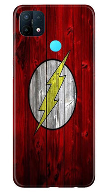 Flash Superhero Mobile Back Case for Oppo A15  (Design - 116)