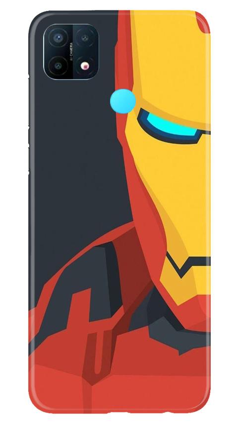 Iron Man Superhero Case for Oppo A15  (Design - 120)