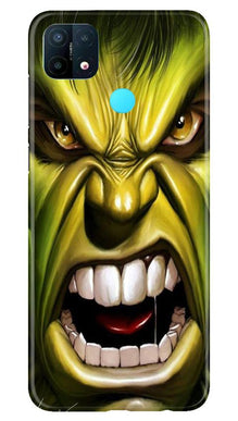 Hulk Superhero Mobile Back Case for Oppo A15  (Design - 121)