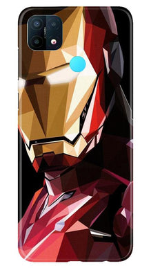 Iron Man Superhero Mobile Back Case for Oppo A15  (Design - 122)