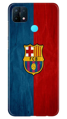 FCB Football Mobile Back Case for Oppo A15  (Design - 123)