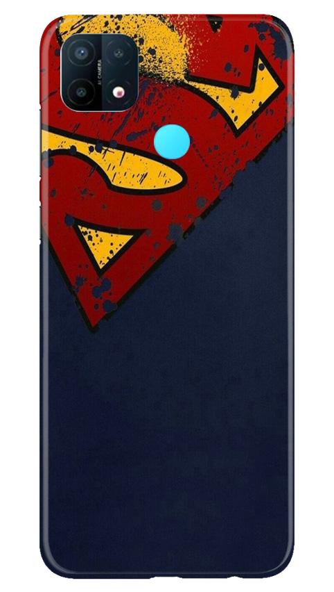Superman Superhero Case for Oppo A15(Design - 125)