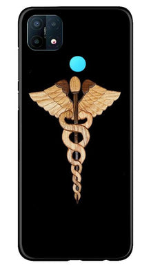 Doctor Logo Mobile Back Case for Oppo A15  (Design - 134)