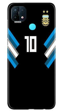 Argentina Mobile Back Case for Oppo A15  (Design - 173)