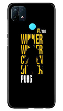 Pubg Winner Winner Mobile Back Case for Oppo A15  (Design - 177)