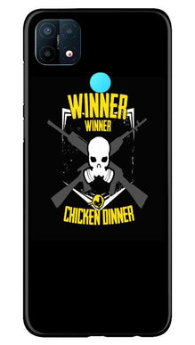 Winner Winner Chicken Dinner Mobile Back Case for Oppo A15  (Design - 178)