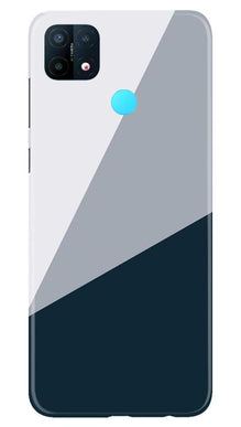 Blue Shade Mobile Back Case for Oppo A15 (Design - 182)
