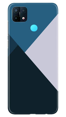 Blue Shades Mobile Back Case for Oppo A15 (Design - 188)