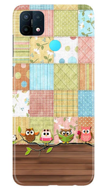 Owls Mobile Back Case for Oppo A15 (Design - 202)