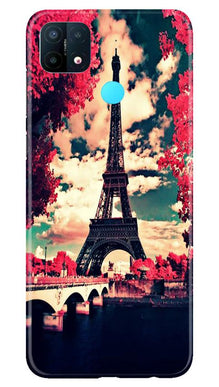 Eiffel Tower Mobile Back Case for Oppo A15 (Design - 212)