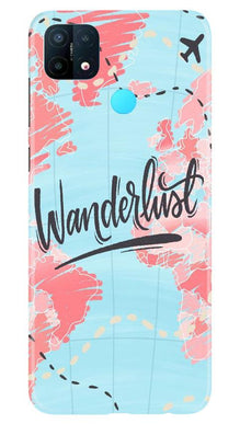 Wonderlust Travel Mobile Back Case for Oppo A15 (Design - 223)