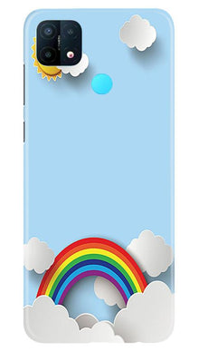Rainbow Mobile Back Case for Oppo A15 (Design - 225)