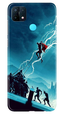 Thor Avengers Mobile Back Case for Oppo A15 (Design - 243)