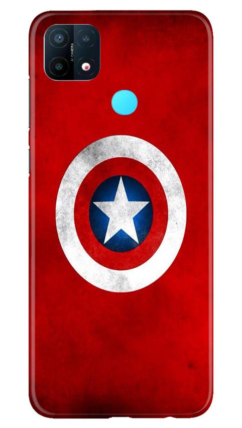 Captain America Case for Oppo A15 (Design No. 249)