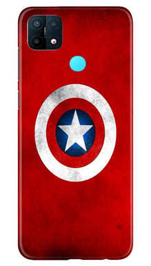 Captain America Mobile Back Case for Oppo A15 (Design - 249)