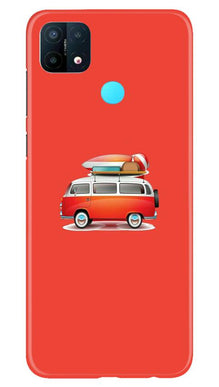 Travel Bus Mobile Back Case for Oppo A15 (Design - 258)