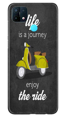 Life is a Journey Mobile Back Case for Oppo A15 (Design - 261)