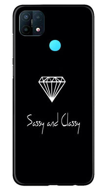 Sassy and Classy Mobile Back Case for Oppo A15 (Design - 264)