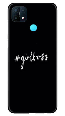 #GirlBoss Mobile Back Case for Oppo A15 (Design - 266)