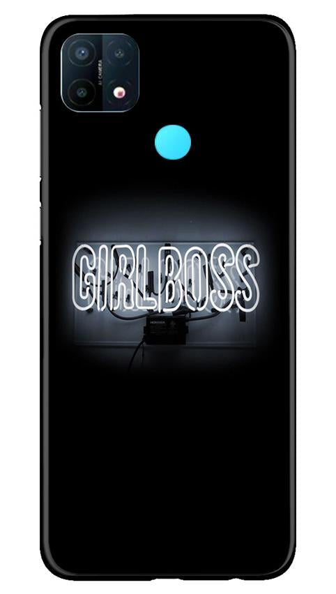 Girl Boss Black Case for Oppo A15 (Design No. 268)