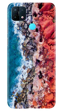 Sea Shore Mobile Back Case for Oppo A15 (Design - 273)