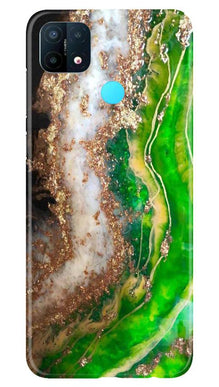 Marble Texture Mobile Back Case for Oppo A15 (Design - 307)