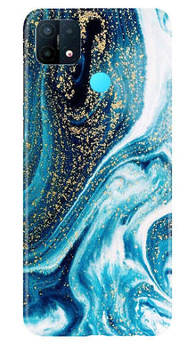 Marble Texture Mobile Back Case for Oppo A15 (Design - 308)