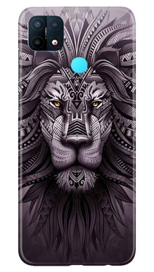 Lion Mobile Back Case for Oppo A15 (Design - 315)