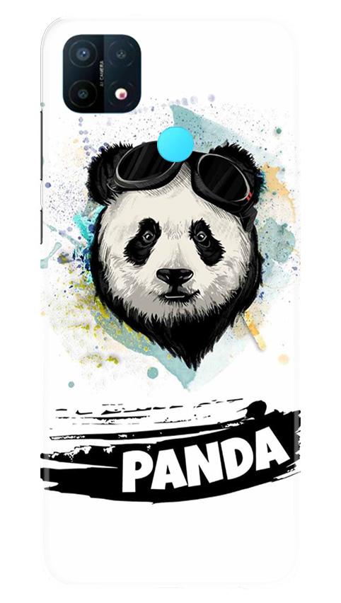 Panda Mobile Back Case for Oppo A15 (Design - 319)