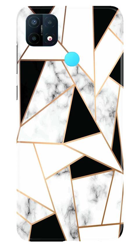 Marble Texture Mobile Back Case for Oppo A15 (Design - 322)