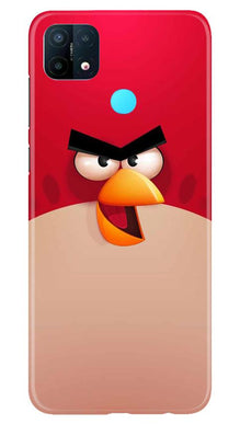 Angry Bird Red Mobile Back Case for Oppo A15 (Design - 325)