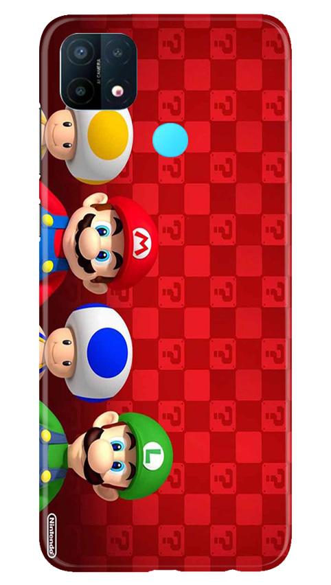 Mario Mobile Back Case for Oppo A15 (Design - 337)