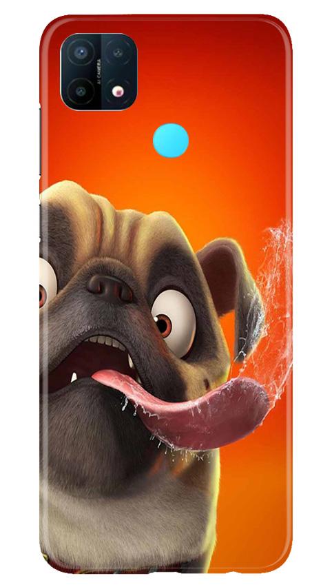 Dog Mobile Back Case for Oppo A15 (Design - 343)