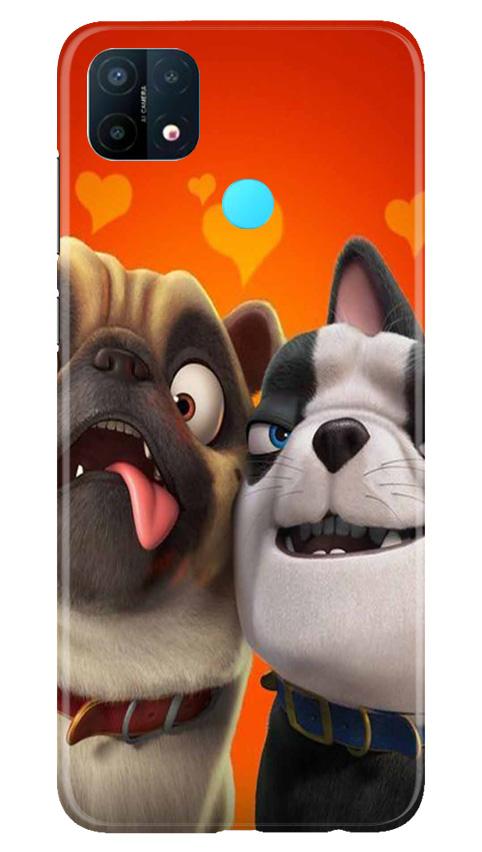 Dog Puppy Mobile Back Case for Oppo A15 (Design - 350)