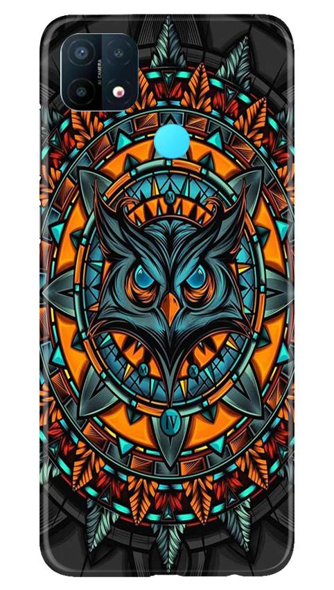 Owl Mobile Back Case for Oppo A15 (Design - 360)
