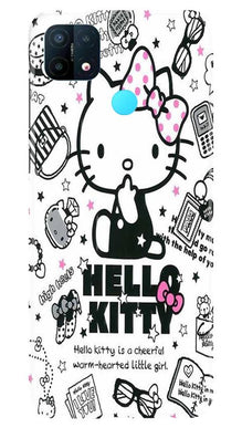 Hello Kitty Mobile Back Case for Oppo A15 (Design - 361)