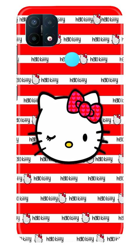 Hello Kitty Mobile Back Case for Oppo A15 (Design - 364)