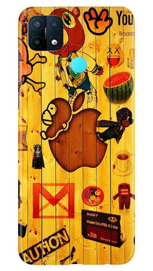 Wooden Texture Mobile Back Case for Oppo A15 (Design - 367)