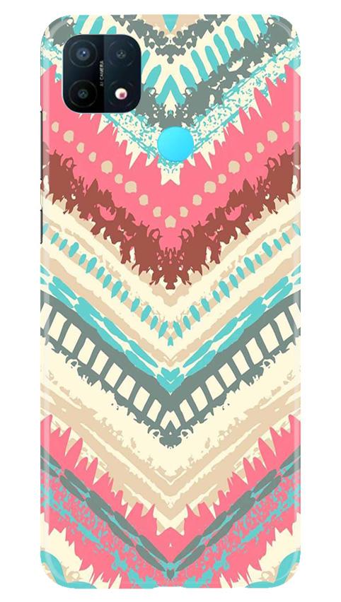Pattern Mobile Back Case for Oppo A15 (Design - 368)