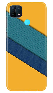 Diagonal Pattern Mobile Back Case for Oppo A15 (Design - 370)