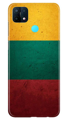 Color Pattern Mobile Back Case for Oppo A15 (Design - 374)
